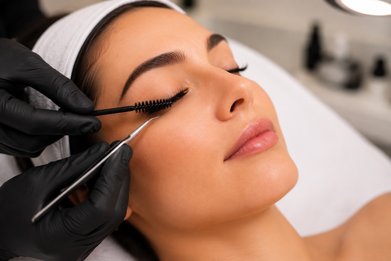 Lash treatment at SKIN 101 MedSpa in Spring, TX